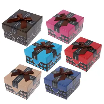 

Bowtie Durable Present Gift Box Case For Bracelet Bangle Jewelry Gift Watch Box 19QC