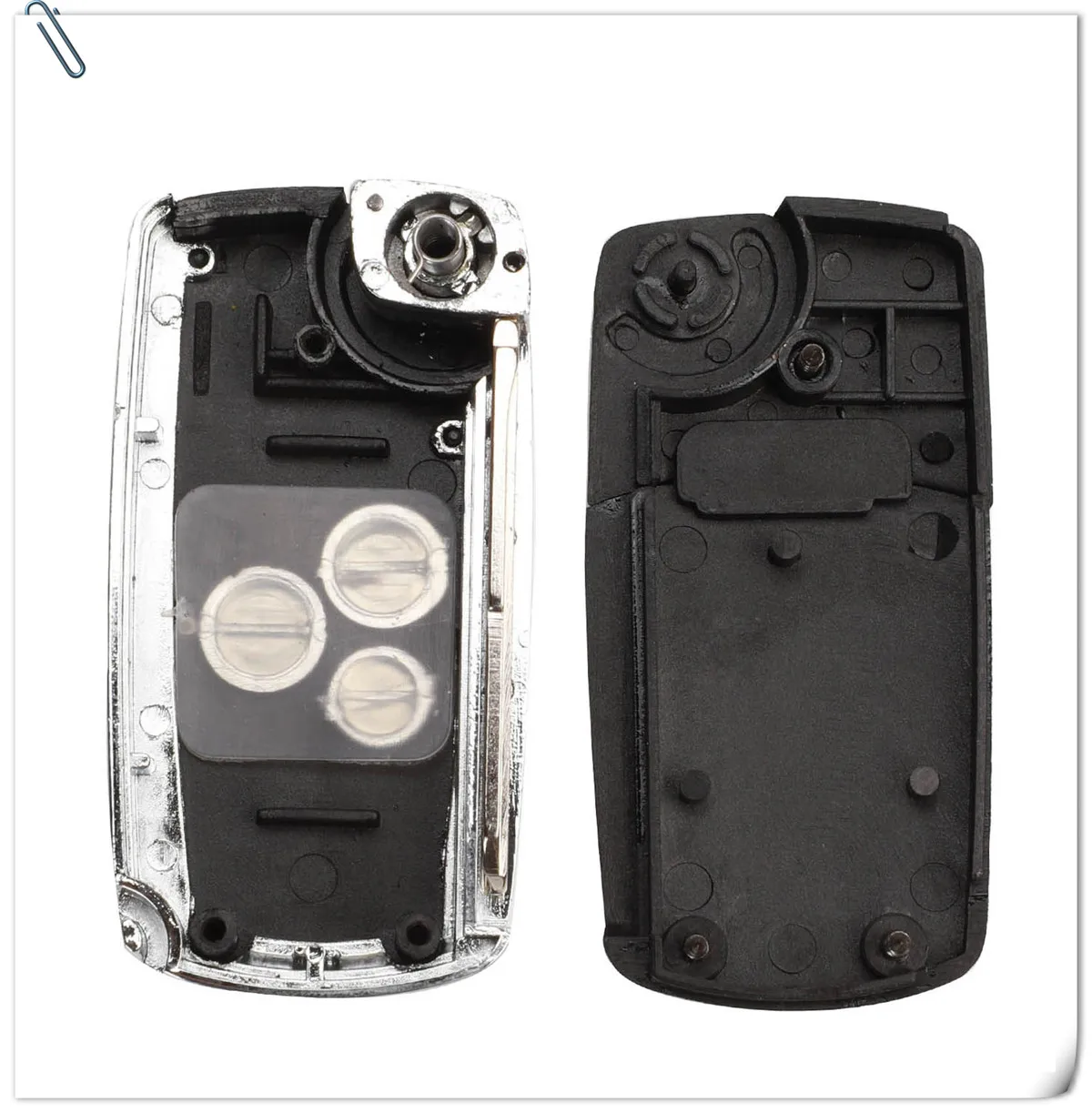 Keyforkess 10 pezzi 3 pulsanti vibrazione pieghevole chiave dell'automobile a distanza custodia vuota Shell misura per Buick Excelle HRV chiave Shell per Chevrolet optra - H0e4bb8d9f4e14d609486974a5ce32f3c9