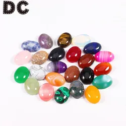 10pcs/lot Natural Stone Oval Cabochon Opal Turquoise Lapis Lazuli for Diycabochon Ring Bracelet Earring Jewelry Making Finding