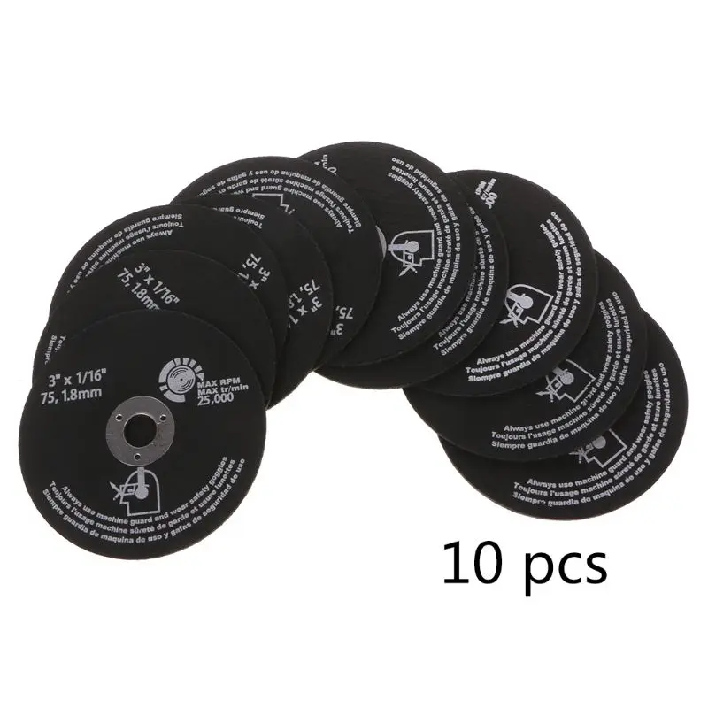 

10pcs Circular Resin Grinding Wheel Saw Blades Cutting Wheel Disc For Metal Cutting