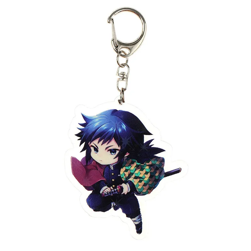 Аниме брелок демон убийца: Kimetsu без Yaiba Chibi брелок мультфильм акриловые подвески аксессуары Подарки для вентиляторов - Цвет: L
