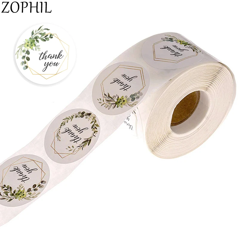 Wedding Decoration Reward Stickers 500pcs Thank You Pattern Invitation Sticker Bride to be Girl Bir - 4.00059E+12