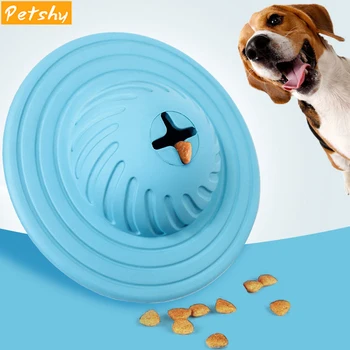 

Petshy Dog Toys Natural Rubber Training Puzzle Interactive Nontoxic Bite Dogs Chew Toy Ball Pet Food Treat Feeder Slow Eat Toys