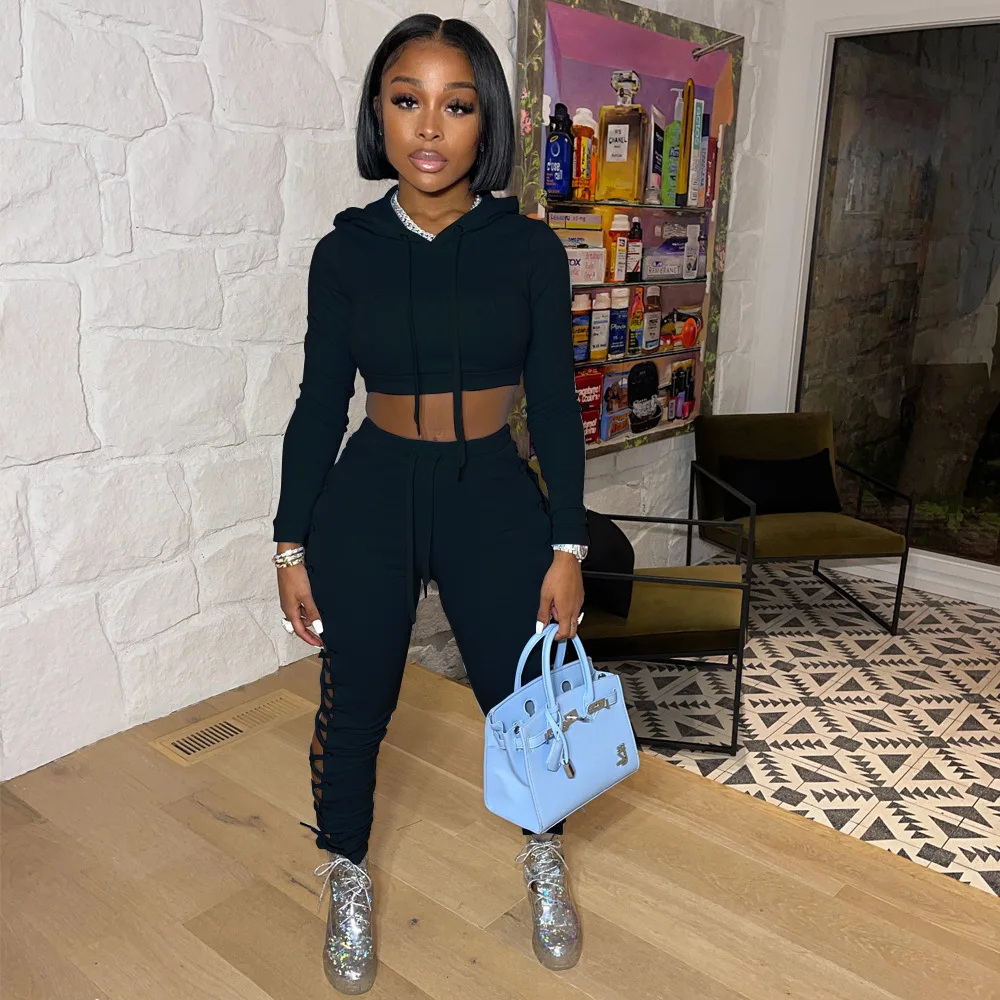 Anjamanor Two Piece Set Tracksuit Sexy 