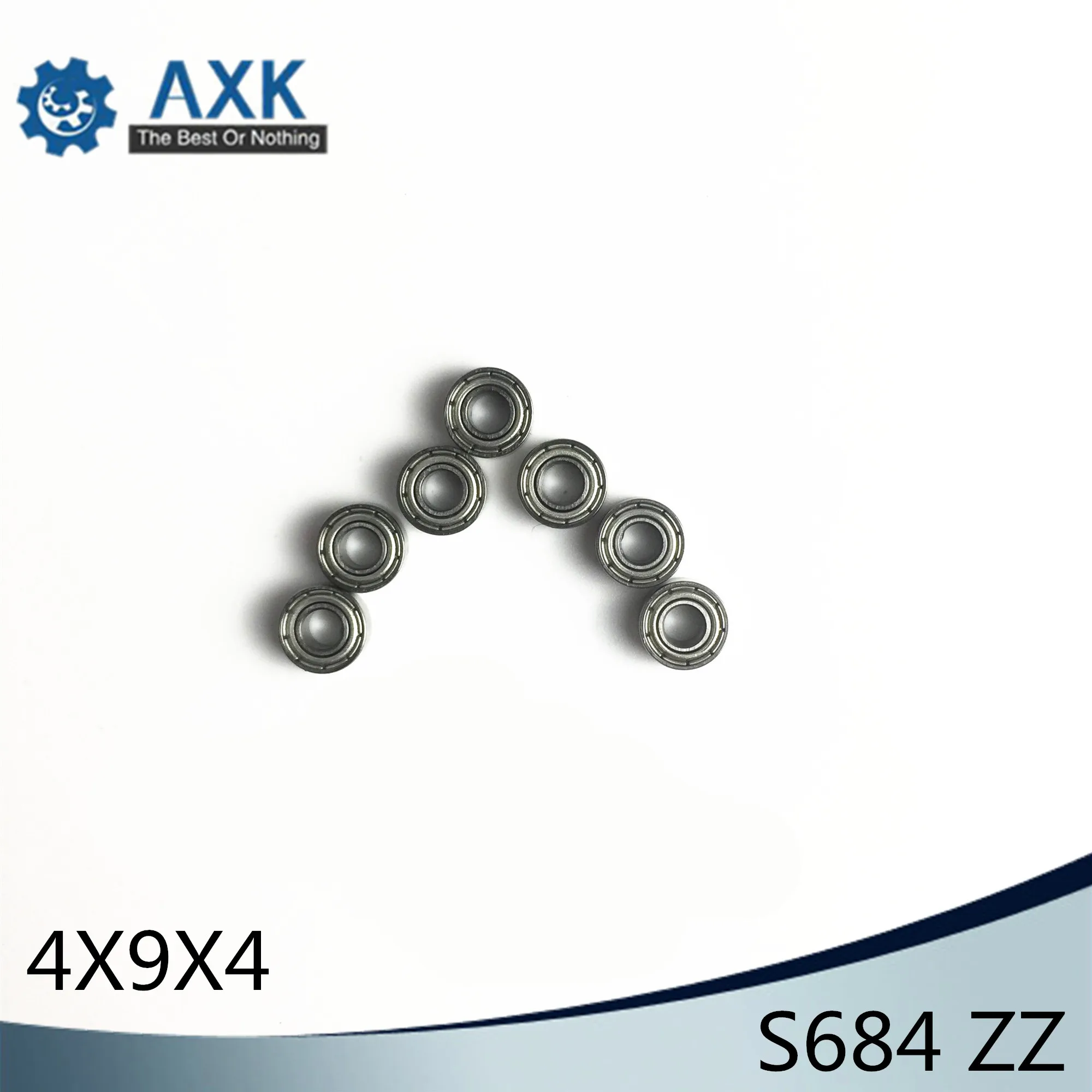 S684ZZ Bearing 4*9*4 mm ( 10PCS ) ABEC-1 440C Roller Stainless Steel S684Z S684 Z ZZ Ball Bearings