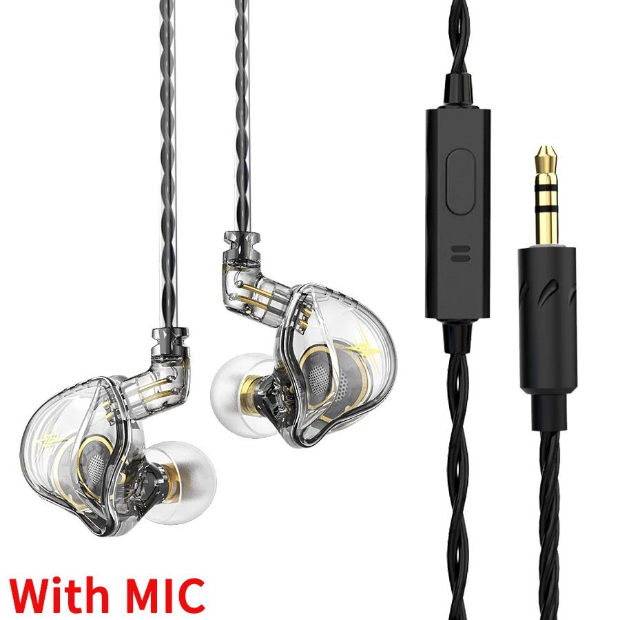 Original QKZ ZXT EDX PRO Monitor Headphones In-Ear Dynamic HIFI