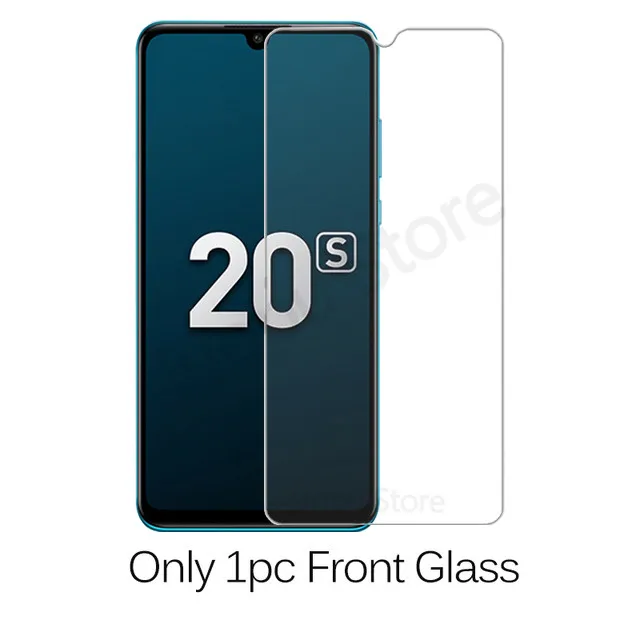 2 в 1 камера закаленное стекло для huawei honor 20 s 20 s 20 pro 20 lite 9H полное покрытие Защитная стеклянная пленка для экрана для honor 20 s - Цвет: Only Front Glass