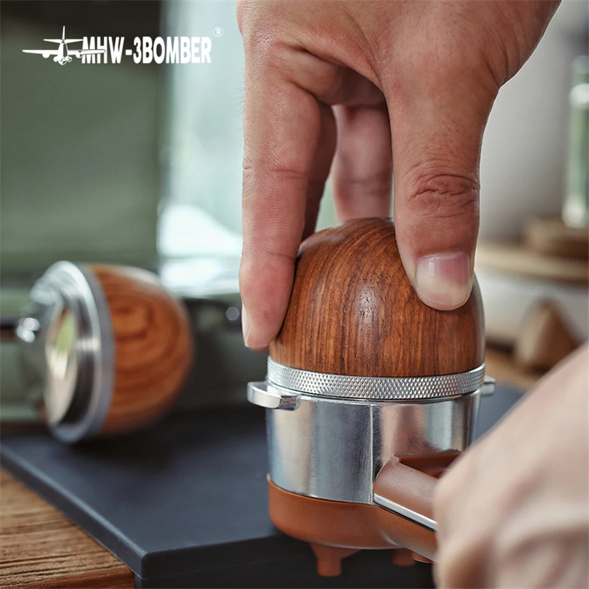 51mm Stainless Steel Adjustable Height Coffee Powder Tamper For