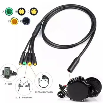 

Replacement Mid Drive Motor Black Stable Corrosion Resistance Electric Bicycle Wiring Harness Waterproof Cable For Bafang 1T4