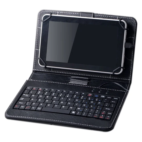 Keyboard and Case for 7-Inch Tablets (7 Inch USB TO mini USB Keyboard, Black)