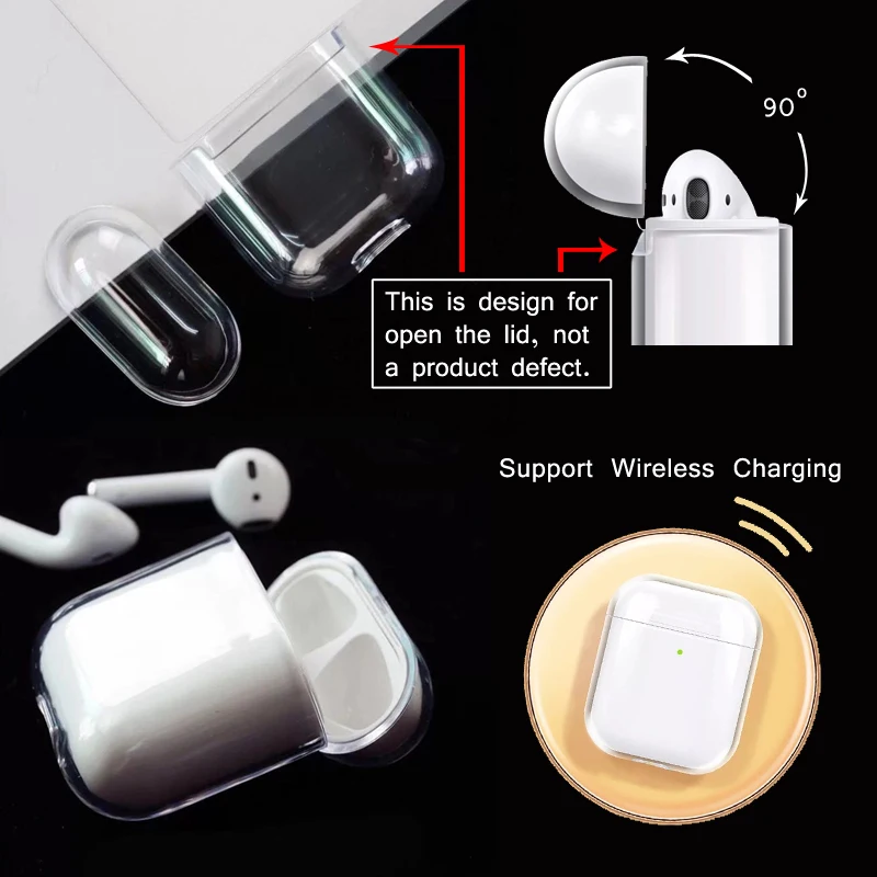 Жесткий пластиковый чехол с именем на заказ для Air Pods pro s Bluetooth беспроводной DIY