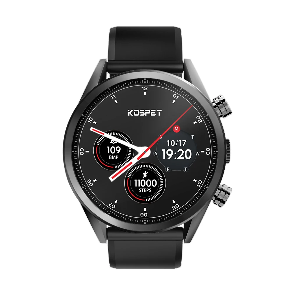 Kospet Hope Lite Dual 4G Smartwatch Android7.1.1 1 Гб+ 16 Гб 1,3" AMOLED WiFi gps наручные часы 8.0MP IP67 водонепроницаемые Смарт-часы для мужчин