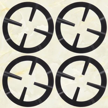 

4Pcs Coffee Moka Gas Stove Top Pot Ring Reducer Burner Stand For Stove Top Ring Reducer Stove Top Ring (Black)