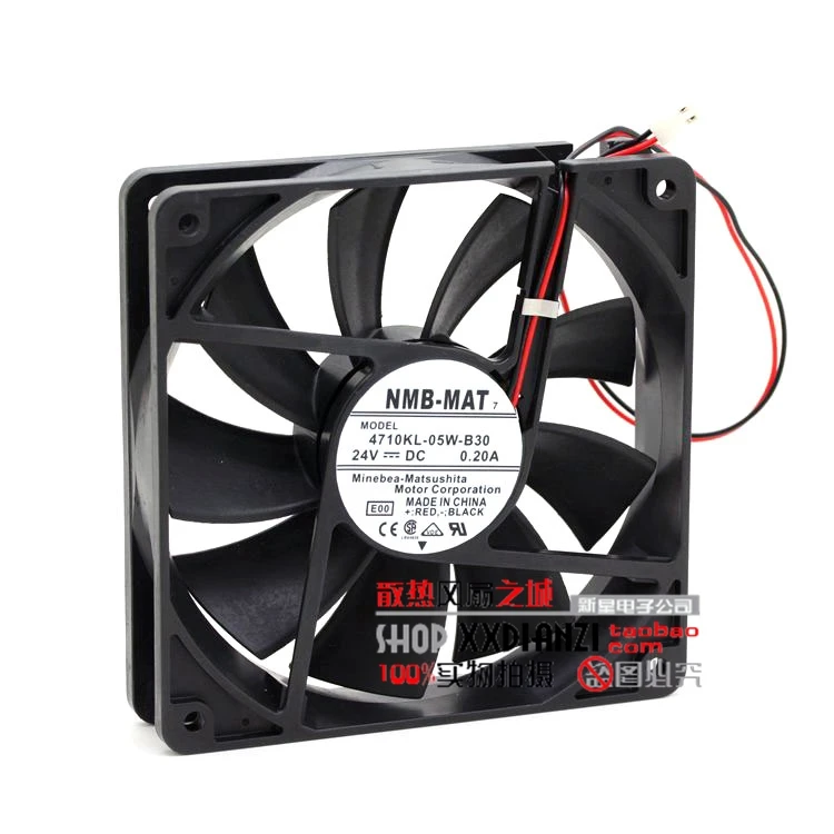 

Original 24V 0.2A 12CM 4710KL-05W-B30 12025 inverter cooling fan