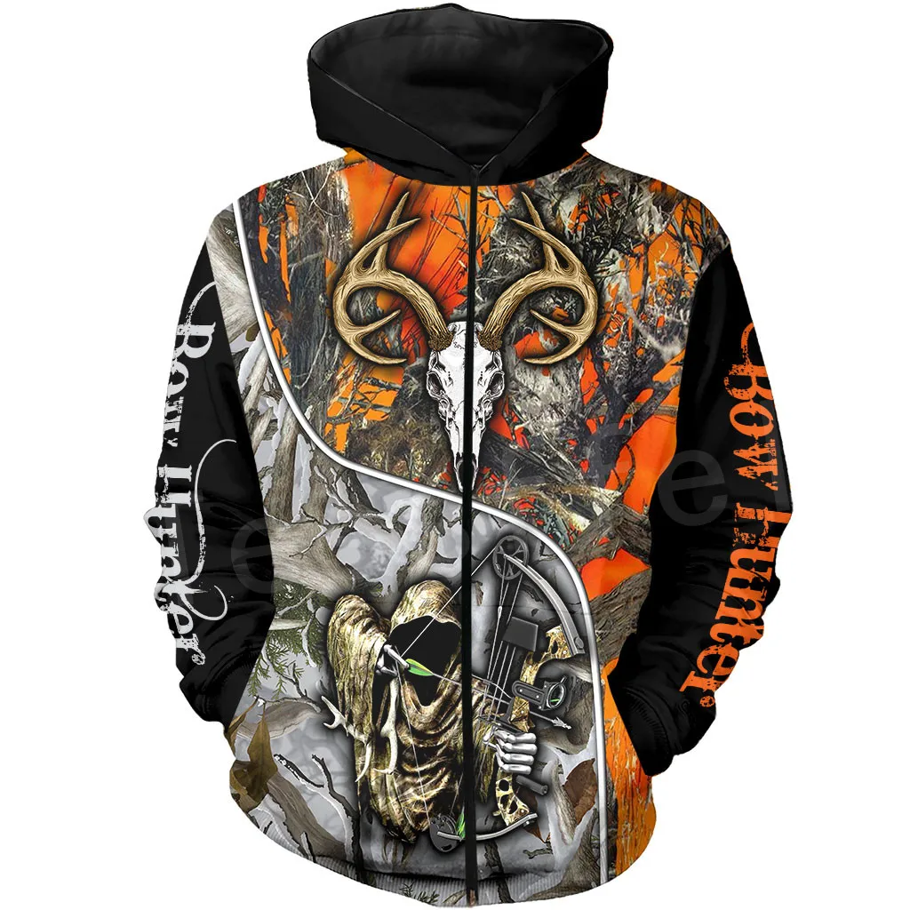  Tessffel Animal Deer Hunter Colorful Camo New Fashion Tracksuit Casual 3DPrint Hoodie/Sweatshirt/Ja