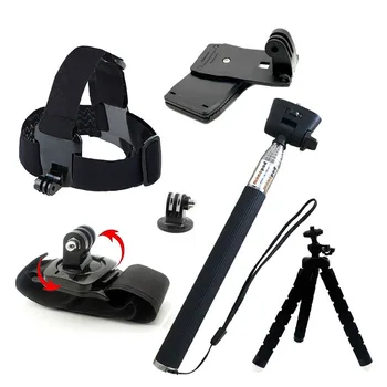 

for Gopro Accessories for Go pro hero 7 6 5 4 3 Session Tripod Set Mount for Xiaomi Yi 4K SJCAM SJ4000 EKEN H9 Monopod SJACC09