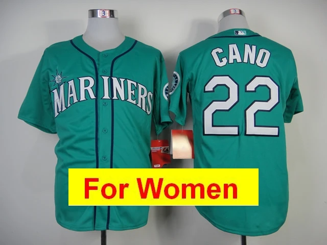 Коричневый Женская майка Seattle Ken Griffey Jr. Ichiro Suzuki Felix Hernandez James Paxton Edgar Martinez FLEX& Cool Base - Цвет: Коричневый