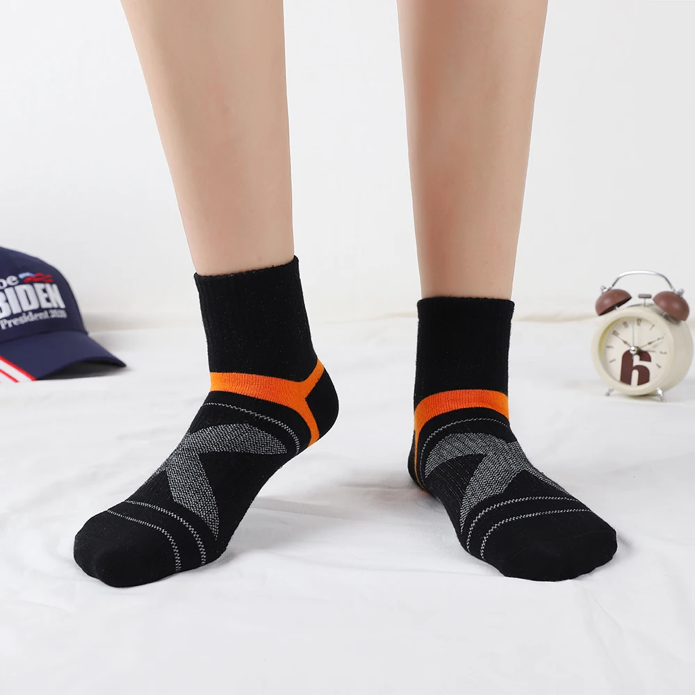 High Quality 5 Pairs Lot Men's Cotton Socks Black Sports Socks Casual Run Summer Socks Men Breathable Male Sock Sokken Size38-43