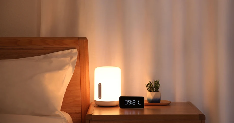 Новая прикроватная лампа xiaomi Mijia 2 Голосовое управление сенсорный переключатель Регулировка приложения цветная светодиодная настольная лампа умный дом xiaomi настольная лампа