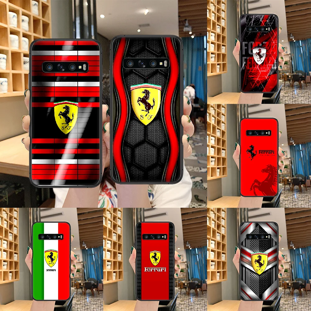 Роскошный чехол для телефона Ferrari cool super power с логотипом автомобиля Samsung Galaxy Note S 8 9