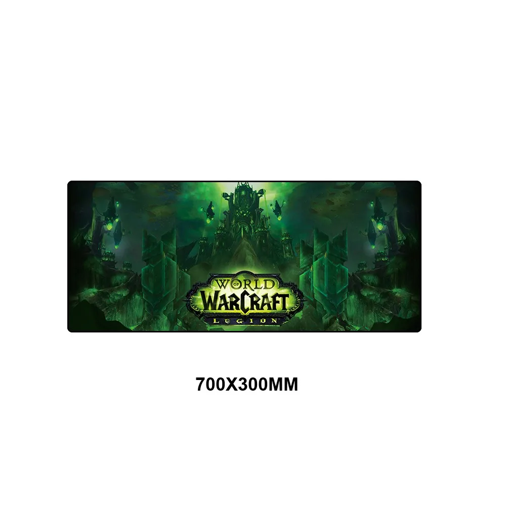 300x700x2mm Большой игровой коврик для мыши, коврик для мыши World of Warcraft, коврик для мыши Dragon Gamer, компьютерный ПК, Настольный коврик для ноутбука, фиксирующий край, большой коврик для мыши - Цвет: 300x700x2mm