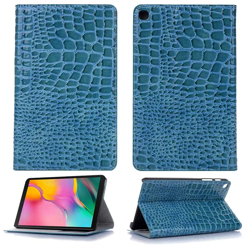 Ультратонкий кожаный чехол с крокодиловым узором для samsung Galaxy Tab A 8,0 дюймов S-Pen SM-T290 SM-T295 чехол для планшета Smart Cover