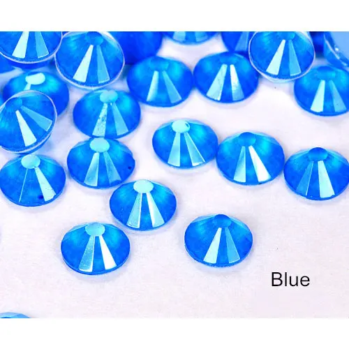 Высококачественные стразы, красочные неоновые стразы, фосфоресцирующие Электрические наклейки для ногтей, неоновые стразы s украшения для одежды F0192 - Цвет: Blue