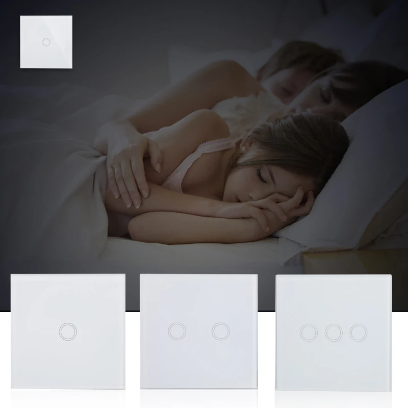 Multifunction Panel Switch Wireless Wall Switch Light Way 220V White Touch Switch Lightswitch Led Smart Control On-Off