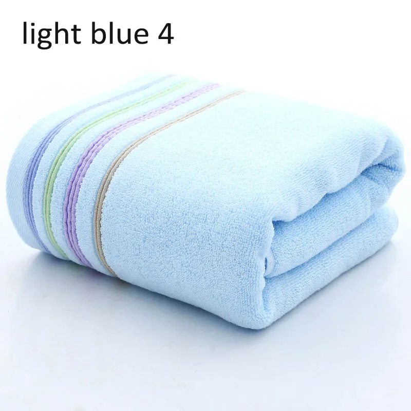 light blue 4 1 шт. быстрое высыхание мягкое банное полотенце супер абсорбент хлопок толстое одноцветное полотенце для лица пляжное полотенце - Цвет: light blue 4
