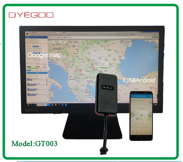 DYEGOO GT003 Waterproof ACC detection multiple alarm high precision GPS tracker gps tracker