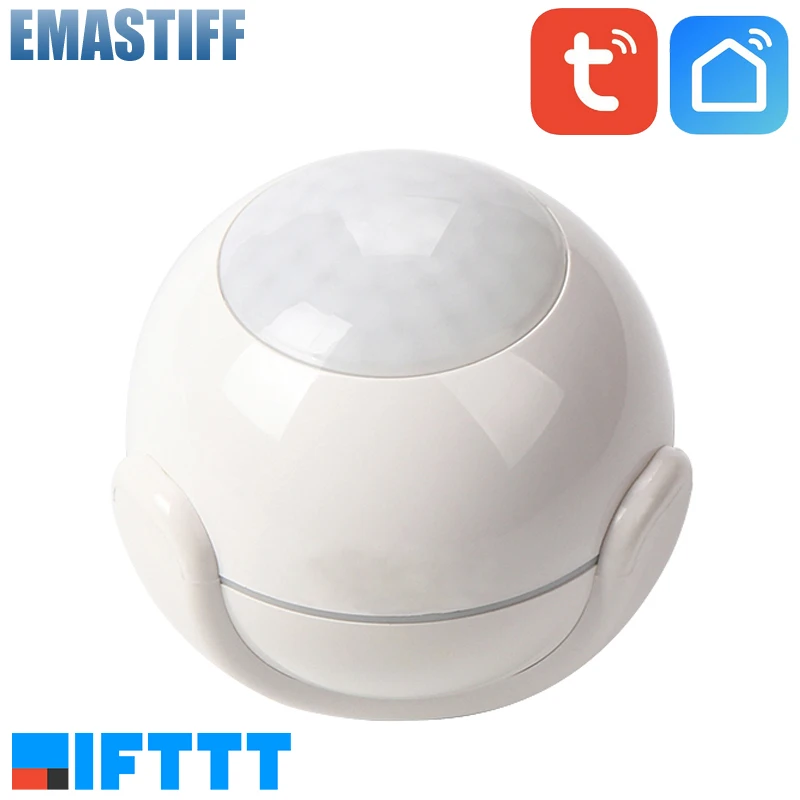 

Smart Life Battery Powered WiFi Tuya PIR Motion Sensor Detector Home Alarm System work with IFTTT