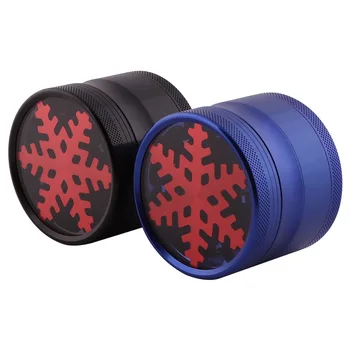 

Beautiful New Weed Grinder Snowflake Aluminum Alloy 4 Layer 62mm Big Grinder Weed Accessories