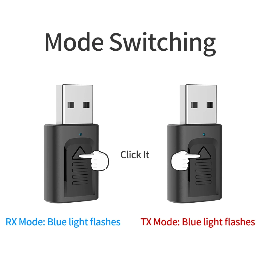 USB Bluetooth 5,0 аудио приемник передатчик 3 в 1 Мини 3,5 мм разъем AUX RCA стерео музыка беспроводной адаптер для ТВ автомобиля ПК динамик