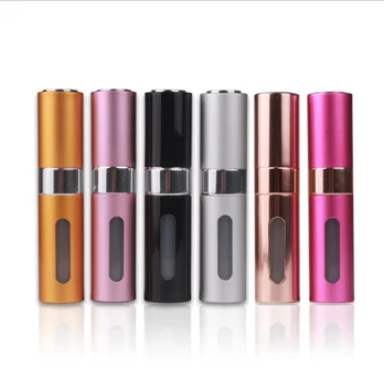 

Portable Travel 8ml Perfume Bottle Rotating Perfume Spray Lotion Spray Atomizer Bottle Refillable Aluminum Container