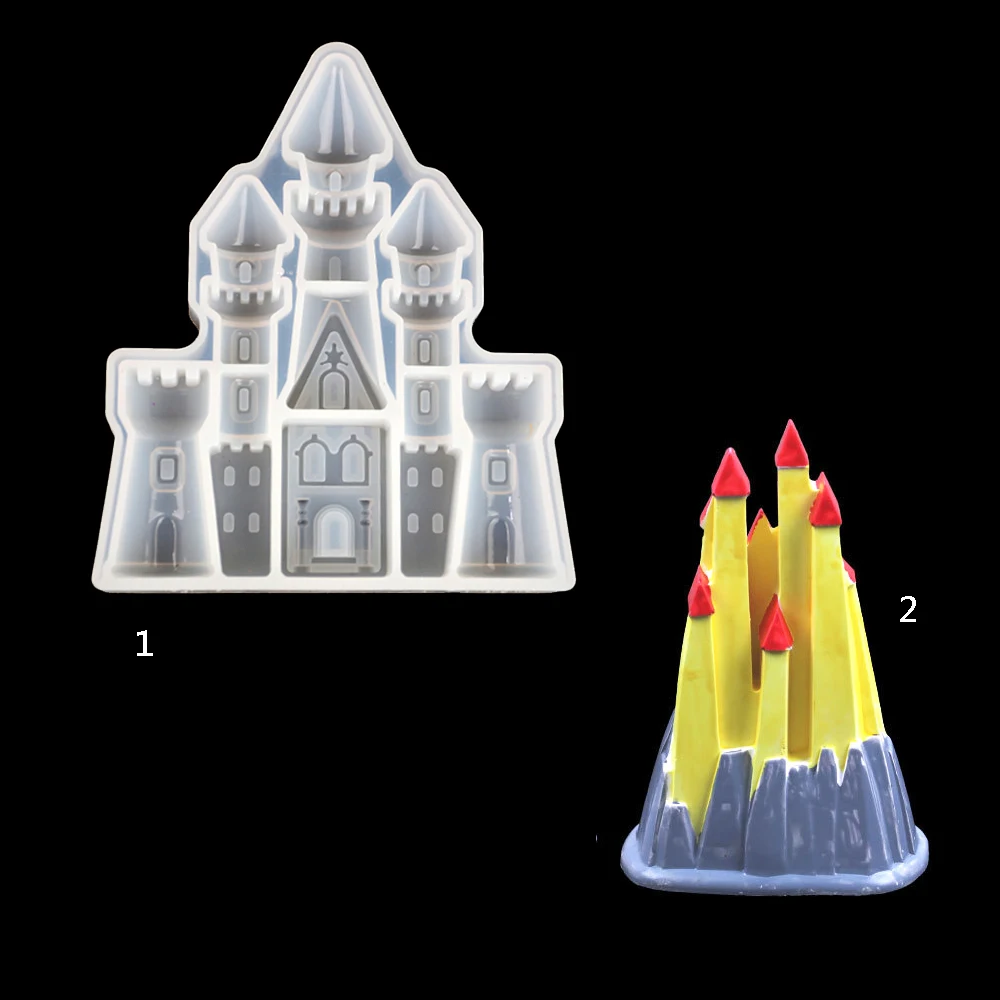 

Castle DIY Silicone Mold Resin Silicone Mould handmade epoxy resin molds Decoration Tool Pendant Accessories