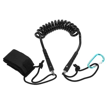 

Kayak Leash Elastic Coiled Paddle Leash for Kayak Canoe Rowing Boat Safety Rod Leash Lanyard Kayak Accessories Stretch to 4 Feet