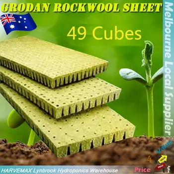 

2020 HOT Selling Functional 49 Cubes Grodan Rockwool Sheet Block Propagation Cloning Seed Raising Hydroponic High Quality