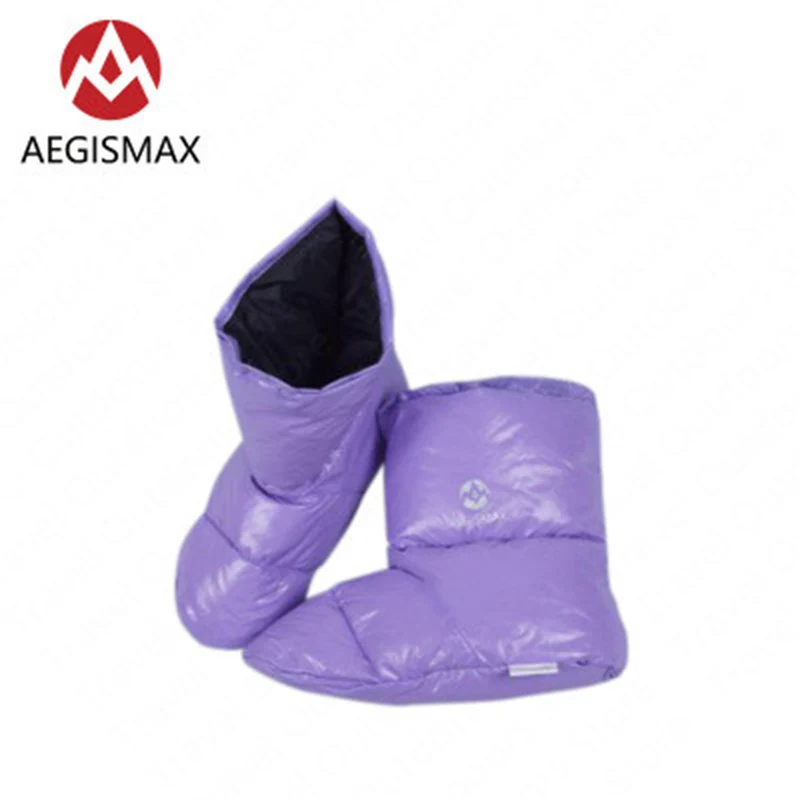 Purple AEGISMAX/теплая зимняя обувь на утином пуху; нескользящая хлопковая обувь для дома и отдыха на природе; удобная обувь унисекс с мягкой подошвой - Цвет: Purple