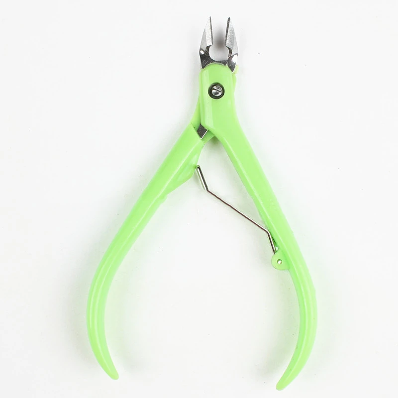 Fluorescent Yellow Профессиональные кусачки для кутикулы из нержавеющей стали, кусачки для ногтей, триммер для маникюра, педикюра, плоскогубцы, резак, инструменты для ногтей красоты - Цвет: Fluorescent Yellow