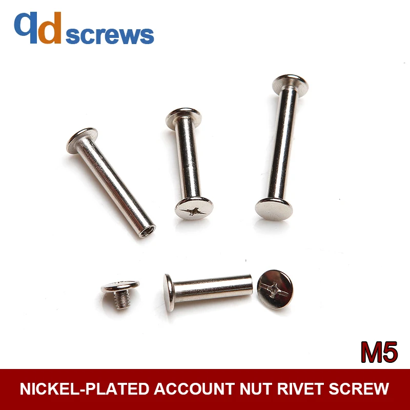 

4.8 M5 Nickel-plated account nut rivet screw be composed of nut screw and sub screw