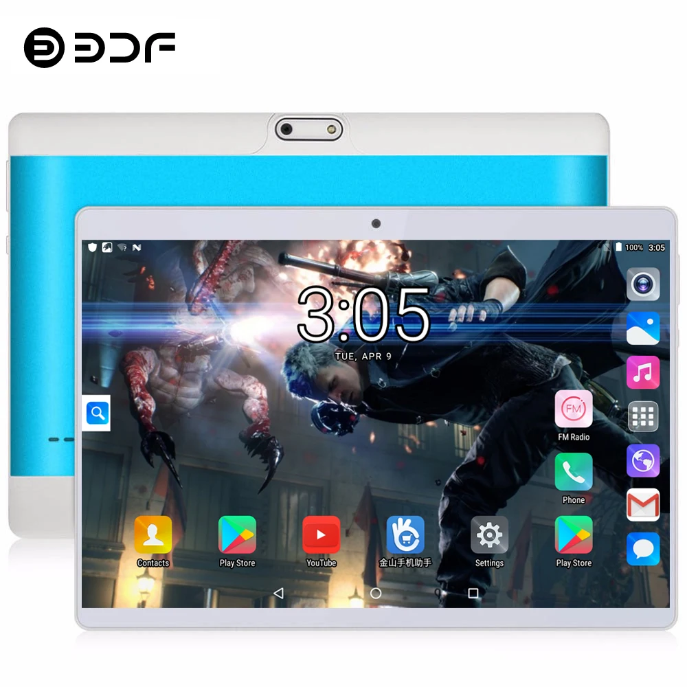 BDF, планшет, 10 дюймов, 3G/4G, LTE, телефонный звонок, планшетный ПК, четыре ядра, 4 Гб ram, 64 ГБ rom, Tab 1280*800, ips 10,1, планшеты, Android 8,1
