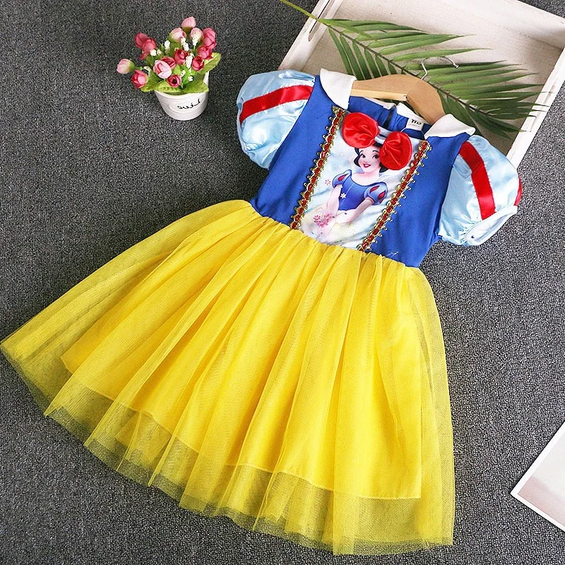 Платье для девочек; рождественские детские платья для девочек; vestido infantil; платье принцессы Белоснежки; fille menina; костюм; элегантные платья для малышей