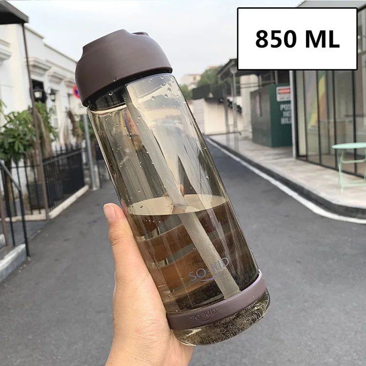 1000 мл бутылка для воды с соломинкой Экологичная BPA Бесплатно FDA ...