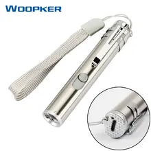 Медицинская удобная ручка флэш-светильник USB Перезаряжаемый мини-светильник светодиодный фонарь с зажимом из нержавеющей стали