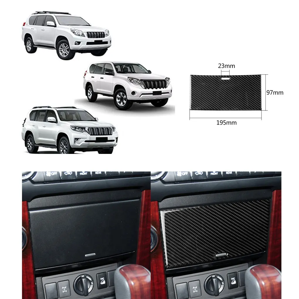 Замена для Land Cruiser Prado 2010- панель из углеродного волокна Защитная Наклейка Декор зеркало заднего вида и 2 шт