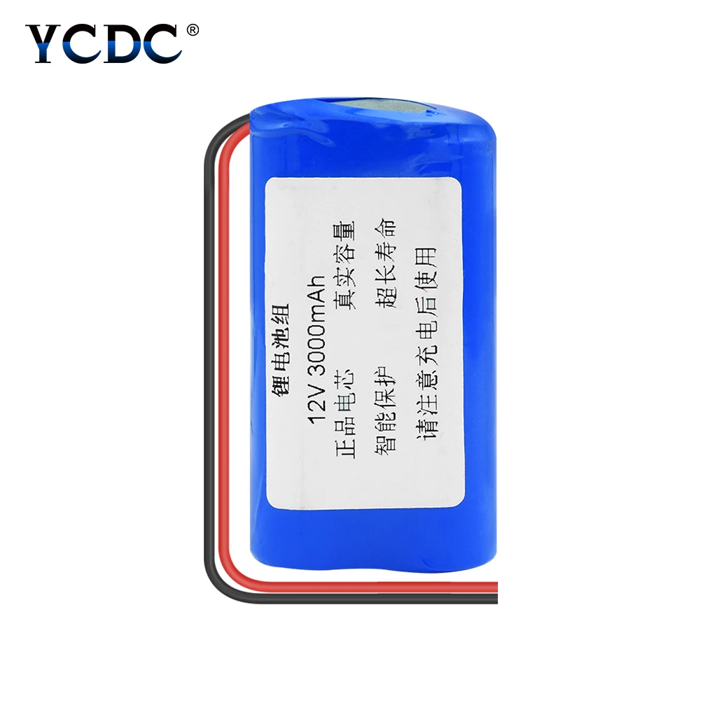 12V 3000mAh 3*18650 ячеек группа литиевая батарея перезаряжаемая с проводами для CCTV камеры игрушки автомобиля самолета