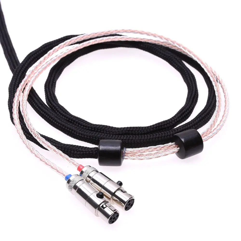 Цвет Черный; Каблук 16 ядер 5N Pcocc для Audeze LCD-2 LCD-3 LCD-X LCD-XC обновление наушников кабель-удлинитель