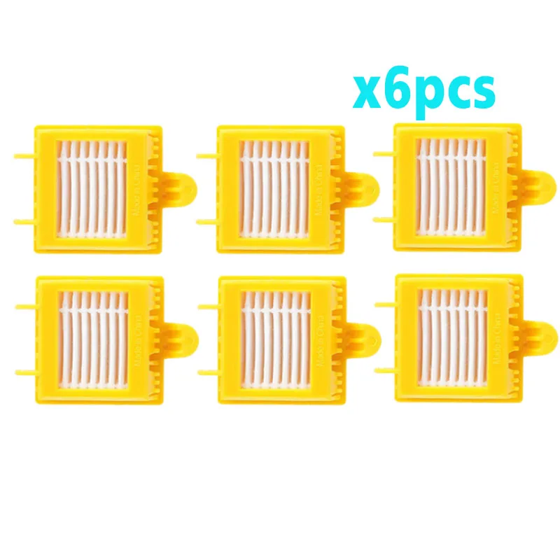 6pcsfilter Для IRobot Roomba 700 серии запасных частей 760 770 772 774 775 776 780 782 785 786 790 аксессуары щеточный валик фильтры щетка - Цвет: 6pcsfilter
