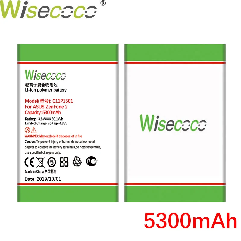 WISECOCO 5300 мАч C11P1501 Аккумулятор для Asus Zenfone 2 Laser Zenfone2 Laser ZE601KL Selfie ZE550KL ZE600KL ZD551KL мобильного телефона