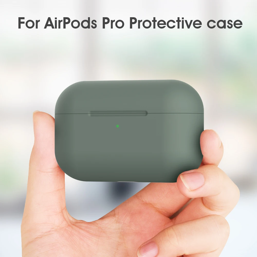 Прочный силиконовый чехол, цветной защитный чехол для Airpods Pro, чехол TWS, Bluetooth наушники для Airpods Pro, кожаный чехол